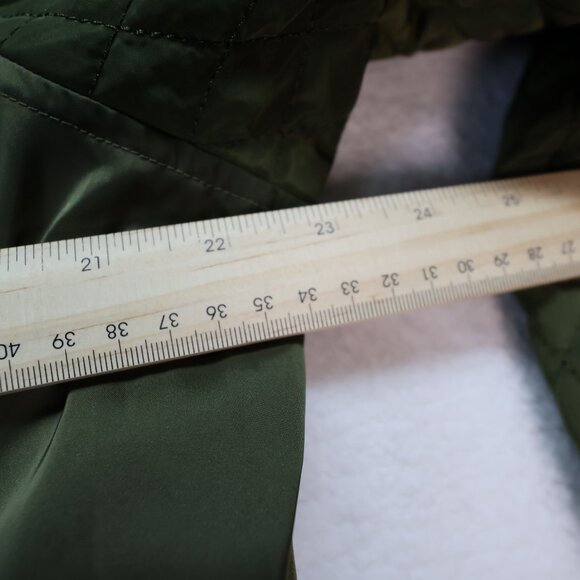 MICHAEL Michael Kors Olive Green Quilted Bomber Jacket Size XL Trending Color - Picture 5 of 10